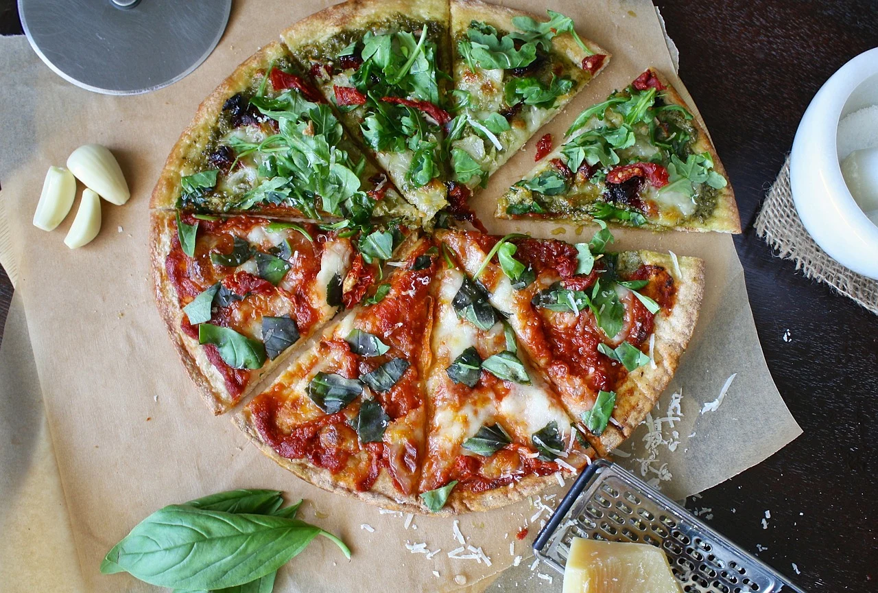 イタリア料理のビザ