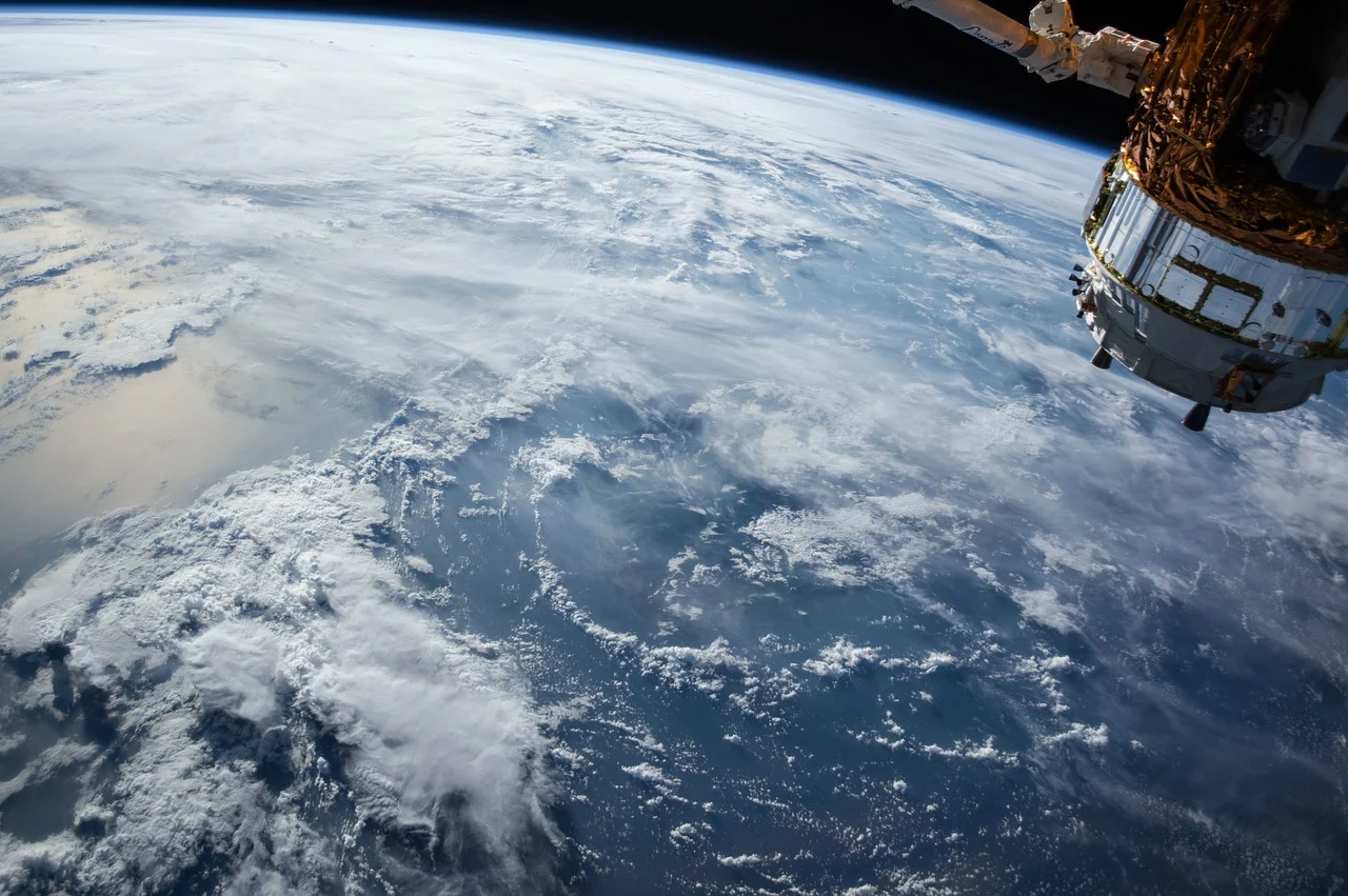 宇宙ステーションからの地球